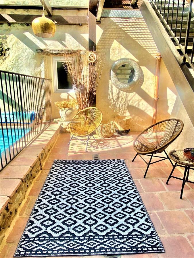 Gite De Groupe 9Ch Ou 3 Gites Independants De 3Ch - Patio Et Piscine Interieure Chauffee Toute L'Annee Vallon-Pont-dʼArc Exterior foto